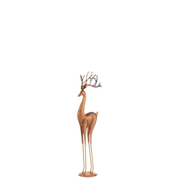 REINDEER ON BASE METAL COPPER SMALL