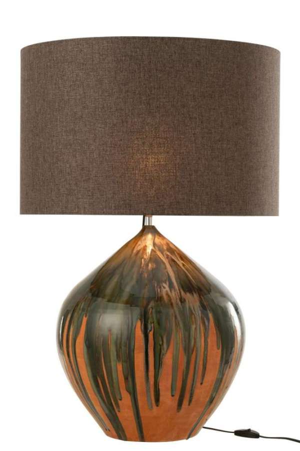 LAMP PAINT STRIPE CERAMIC MIX