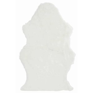 FLOOR MAT SHEEP FAKE FUR WHITE