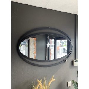 Speil Sort Ovalt 100X65Cm