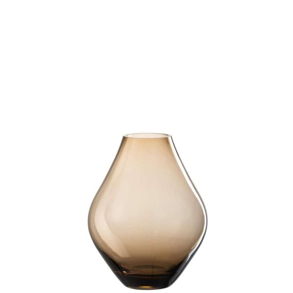 VASE ABBY GLASS AMBER SMALL