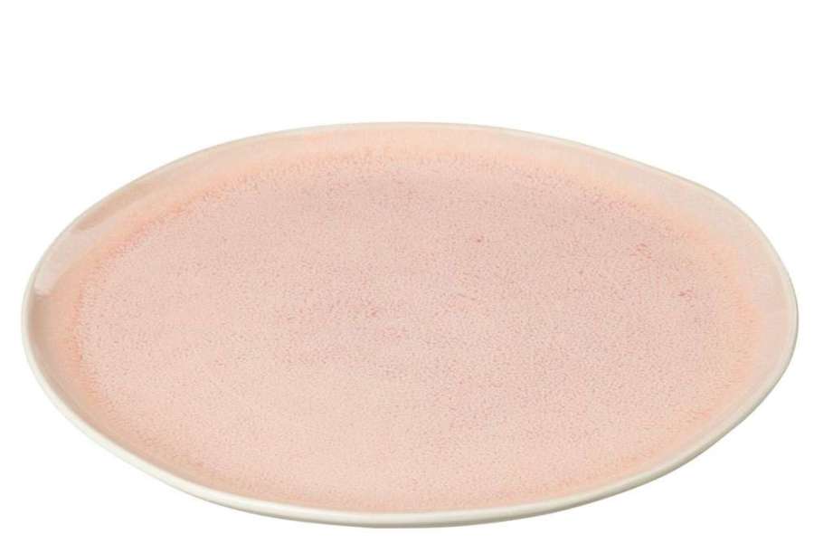 PLATE LARA PORCELAIN SALMON LARGE