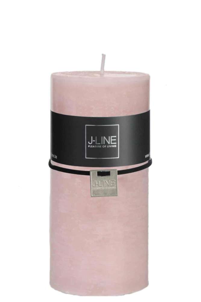CYLINDER CANDLE POWDERPINK L -52H