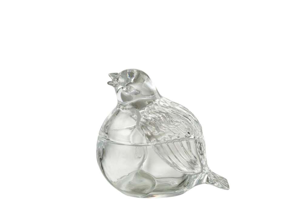 JAR PIGEON GLASS TRANSPARENT