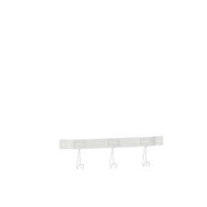 COAT RACK 3 HOOKS METAL WHITE SMALL