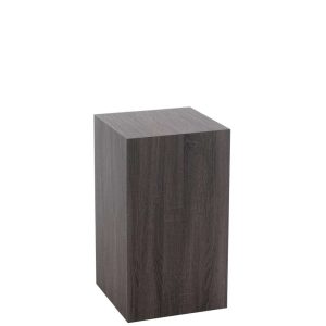 PEDESTAL RECTANGLE MDF/VENEER GREY SMALL