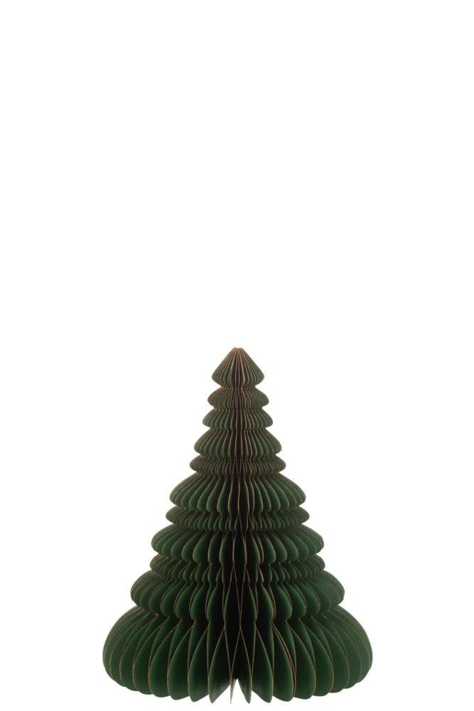 CHRISTMAS TREE PAPER DARK GREEN/COPPER LARGE