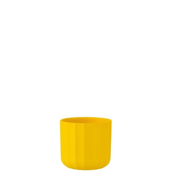 FLOWERPOT SUMMER CERAMIC YELLOW SMALL