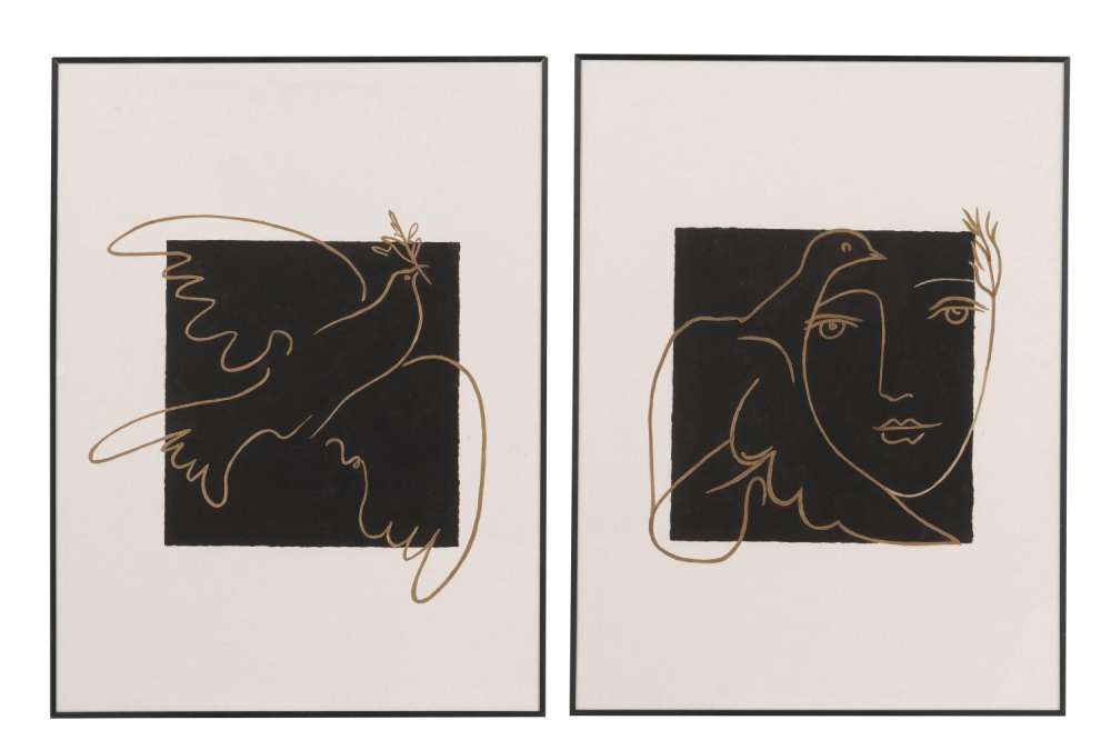 PAINTING FREEDOM GLASS/ALUMINIUM MIX ASSORTMENT OF 2