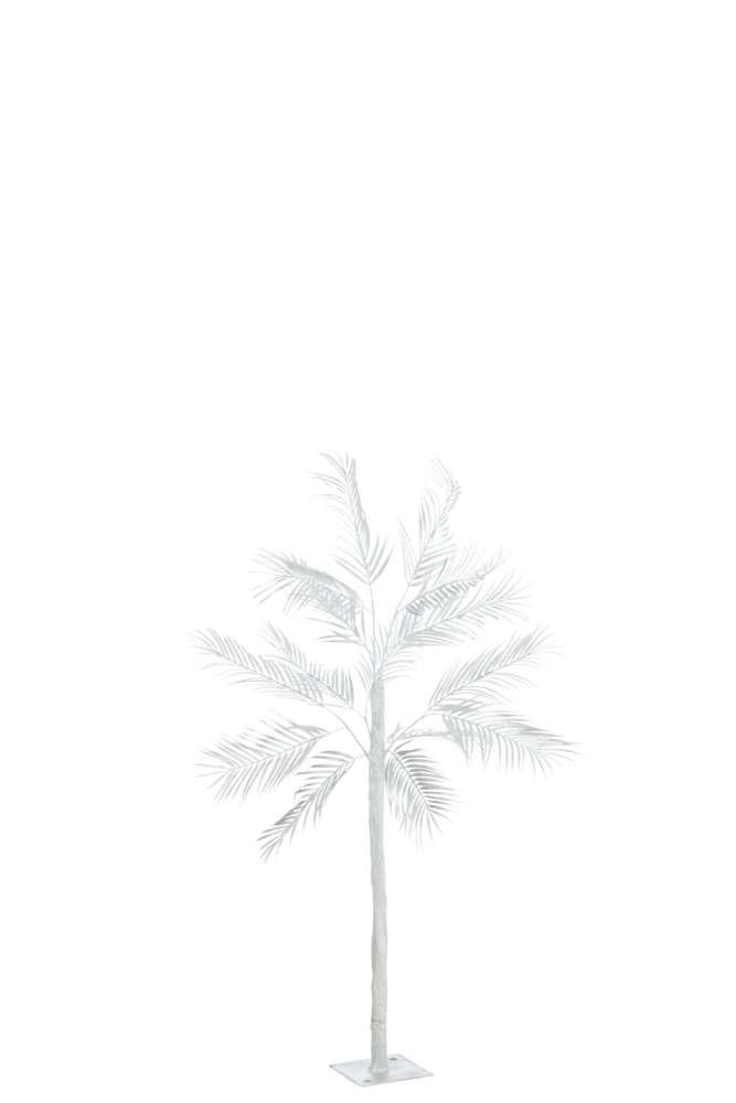 TREE PALM LEAVES 1 TRUNK  STEEL SILVER SMALL