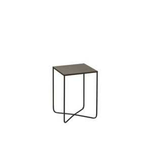 SIDETABLE CROSS FRAME METAL BLACK