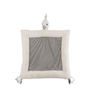 PLAYMAT SWAN PLUSH WHITE/GREY/SILVER