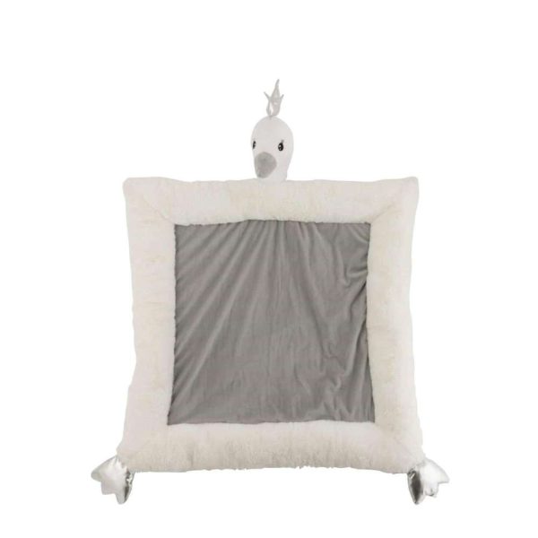 PLAYMAT SWAN PLUSH WHITE/GREY/SILVER