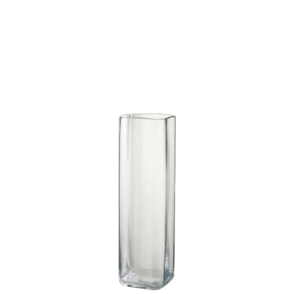 VASE RIGHT SQUARE TRANSPARENT MEDIUM