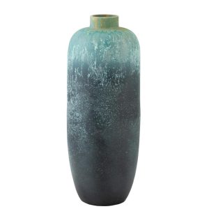 VASE VINTAGE CERAMIC AZURE LARGE