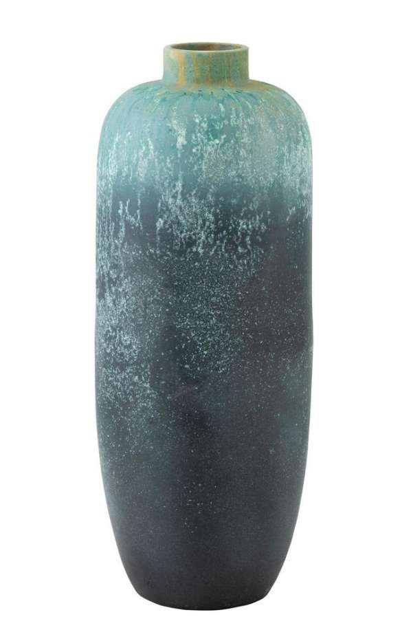 VASE VINTAGE CERAMIC AZURE LARGE