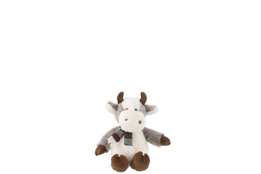 COW+SCARF PLUSH POLYESTER MIX SMALL
