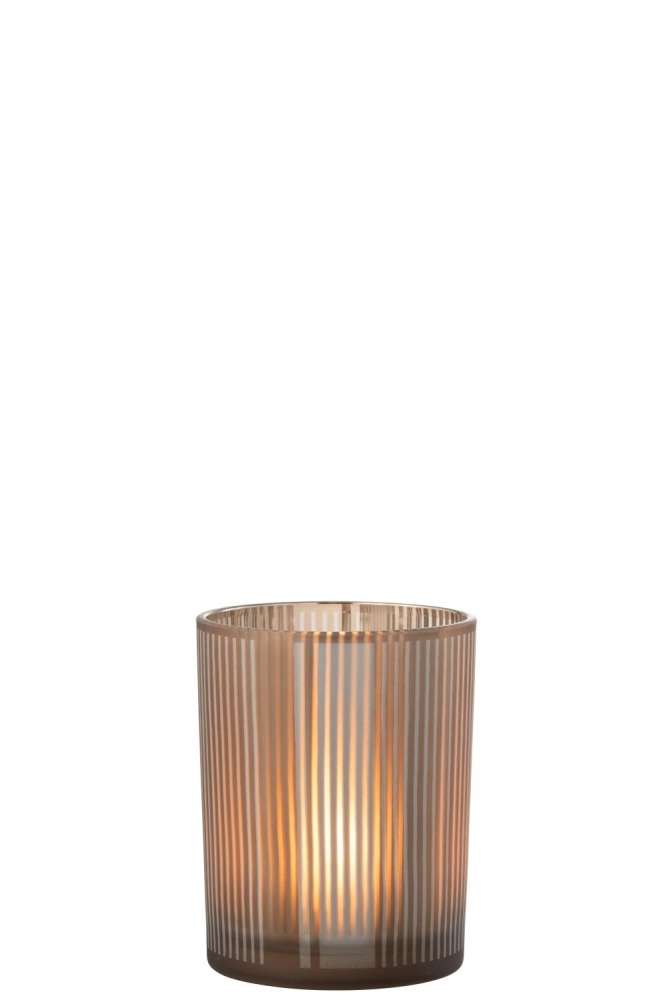 HURRICANE STRIPES GLASS MAT BROWN/WHITE MEDIUM