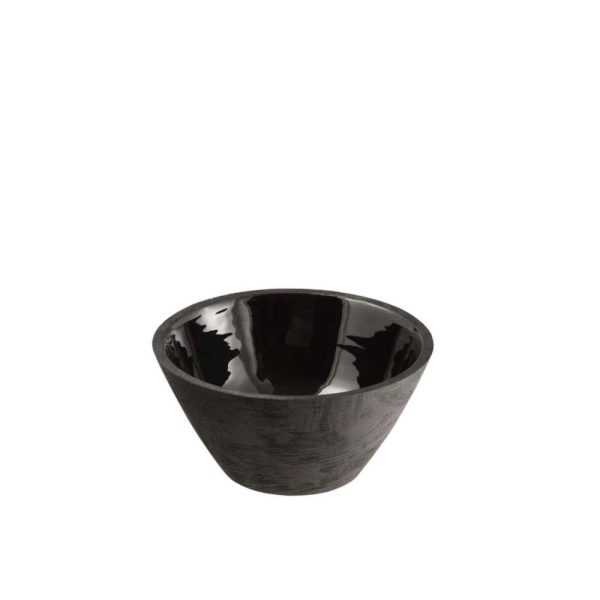 BOWL MANGO WOOD BLACK MEDIUM