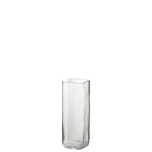 VASE RIGHT SQUARE TRANSPARENT SMALL