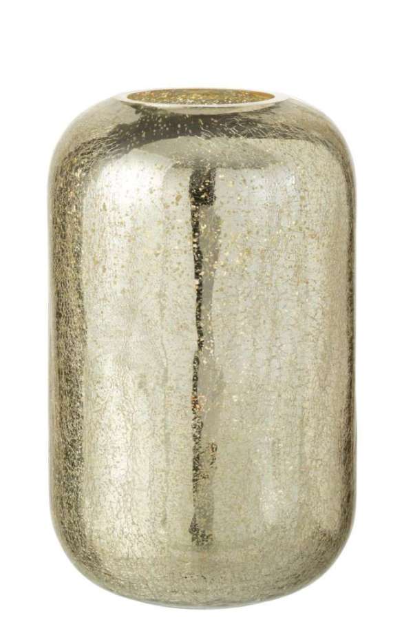 HURRICANE CRACKLE GLASS GOLD EXTRALARGE