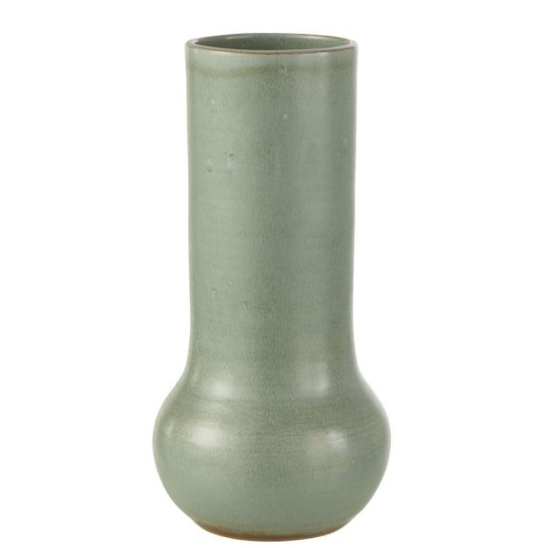 VASE ORGANIC CERAMIC GREY BLUE