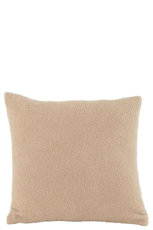 CUSHION TEDDY BOUCLÉ WARM BEIGE