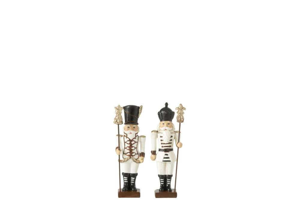 NUTCRACKER POLYRESIN MULTICOLORED SMALL ASSORTMENT OF 2