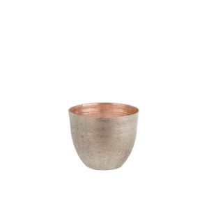 BOWL METAL LAQUER LIGHT PINK LARGE