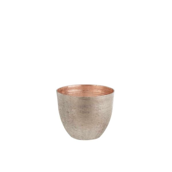 BOWL METAL LAQUER LIGHT PINK LARGE
