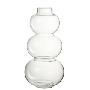 VASE GLOBES GLASS TRANSPARENT LARGE