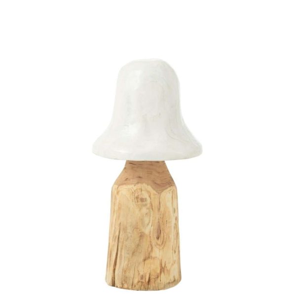 MUSHROOM BELL TOP WHITE/NATURAL LARGE