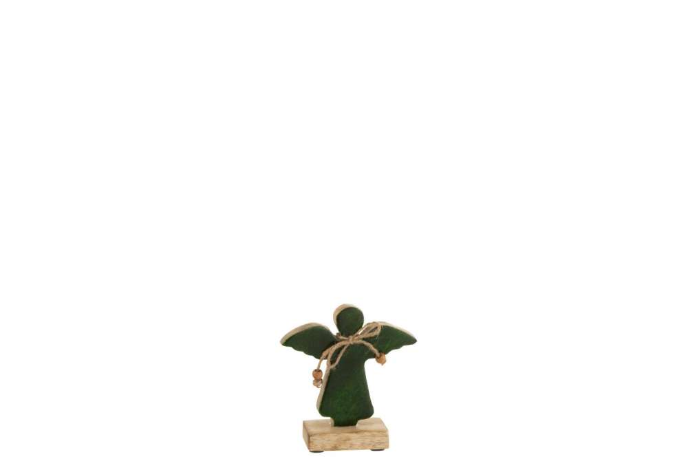 ANGEL ON FOOT VARNISHED GREEN SMALL