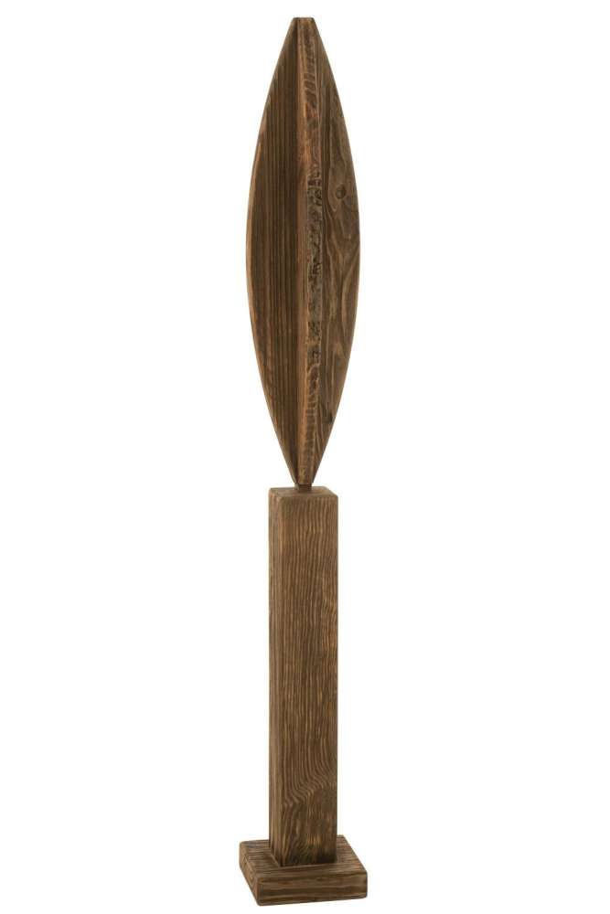DECO ON FOOT LUKE PINE WOOD BROWN LARGE