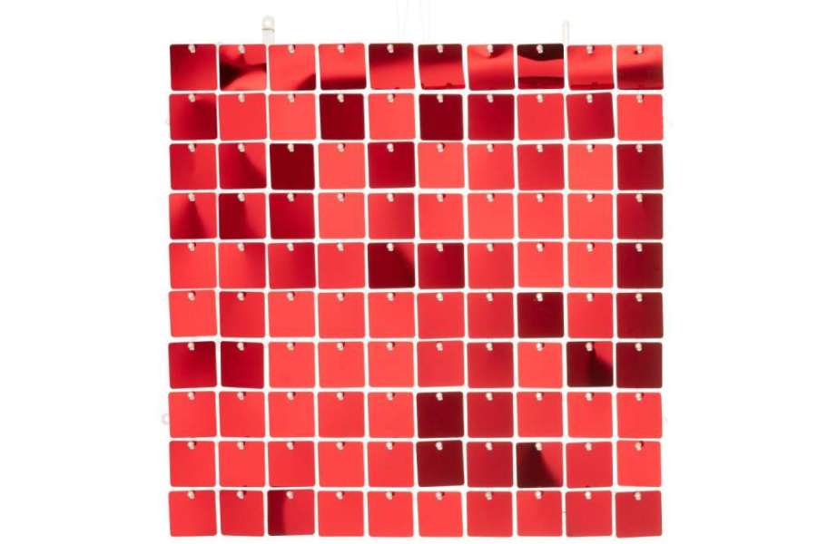 DECORATIVE PANEL SQUARE PVC RED