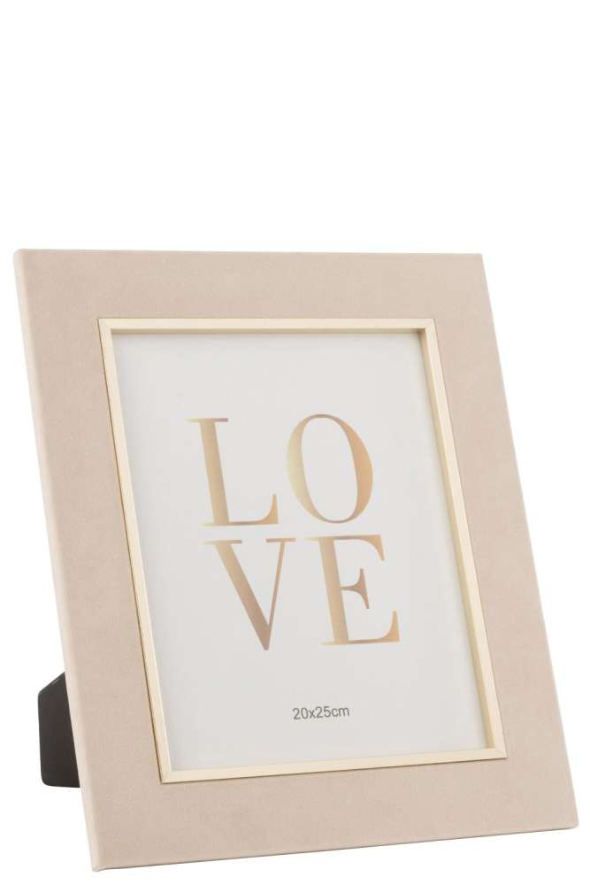 PHOTO FRAME DITA VELVET BEIGE LARGE
