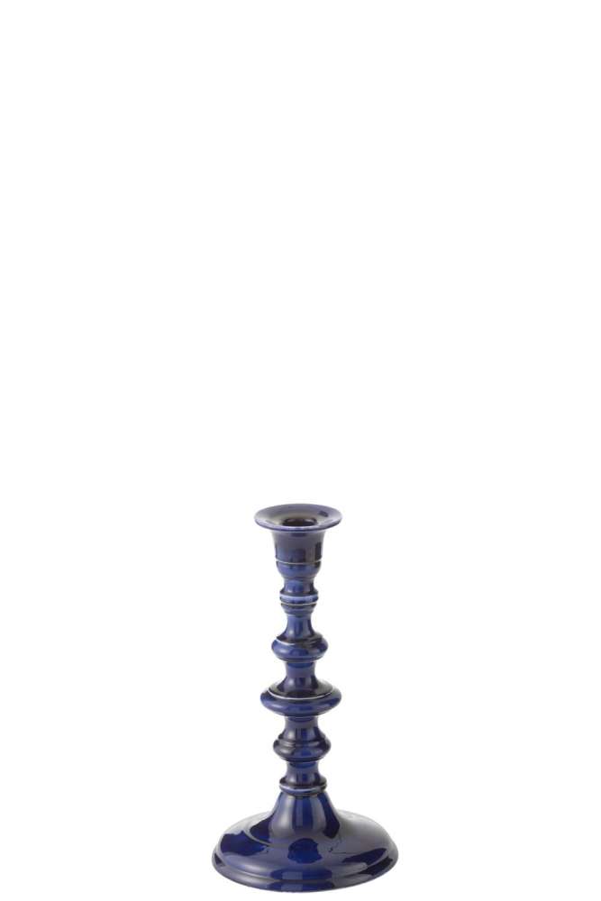 CANDLE HOLDER NAG ALUMINIUM BLUE