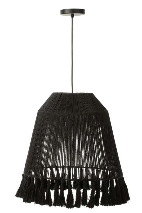 PENDANT LAMP CELIA JUTE BLACK LARGE