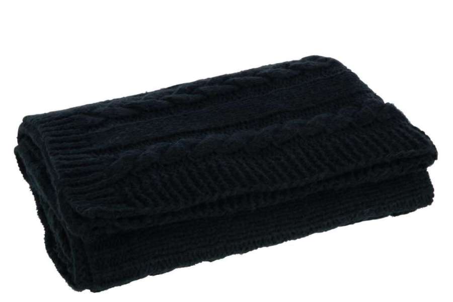 PLAID TWIST POLYESTER BLACK