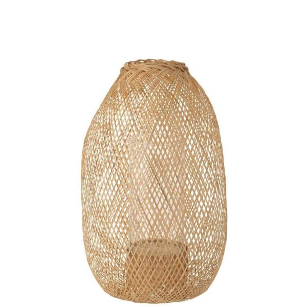 LANTERN HAZEL BAMBOO NATURAL SMALL
