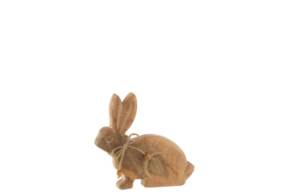 RABBIT KNOT MANGO WOOD NATURAL SMALL