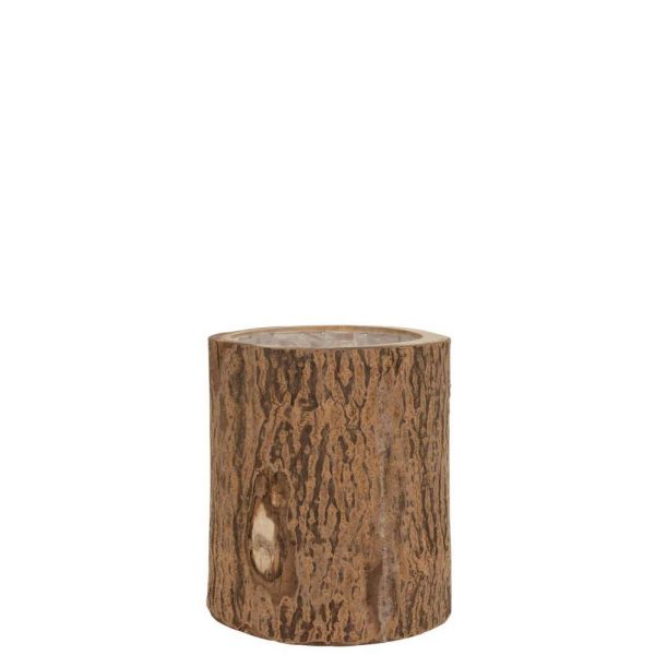 FLOWERPOT BIRCH PAULOWNIA WOOD NATURAL LARGE