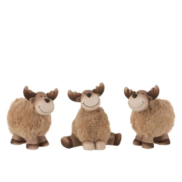 ELK CERAMIC BROWN MEDIUM ASSORTMENT OF 3