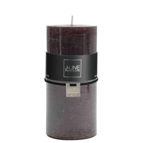 CYL. CANDLE BROWN/BLACK L -52H