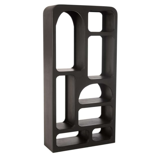 BOOKSHELF CAVE MANGO WOOD BLACK
