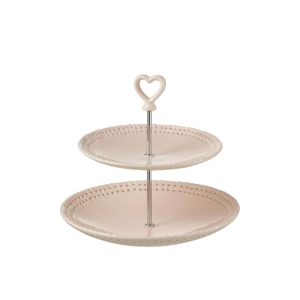 PLATE 2 LAYERS CERAMIC PINK