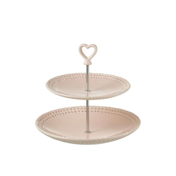 PLATE 2 LAYERS CERAMIC PINK
