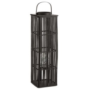 LANTERN LONG BAMBOO BLACK