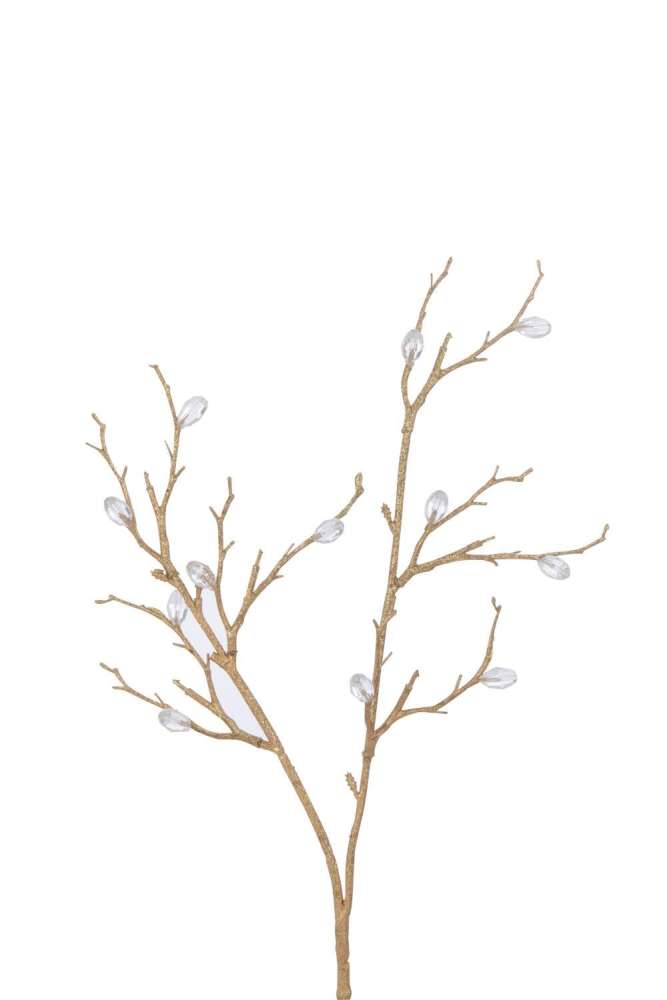 BRANCH STONES PLASTIC GOLD/TRANSPARENT