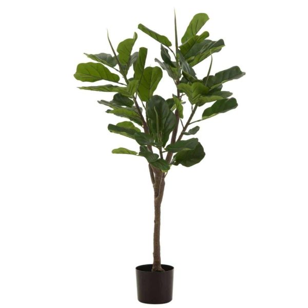 FIDDLE LEAF FIG PLASTIC GREEN